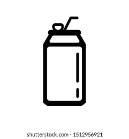 Soft Drink Can Symbol Icon Vector Illustration