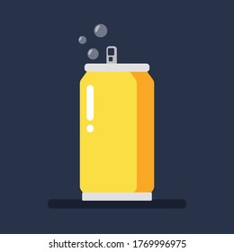 Soft Drink Can Vector Illustration Soda Carbonated Coke