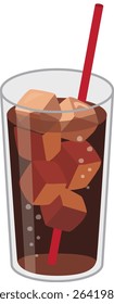 Soft drink
Cola poured into a glass
