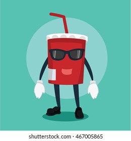 soft drink cool illustration design