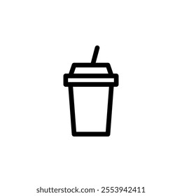 soft drink cup icon design