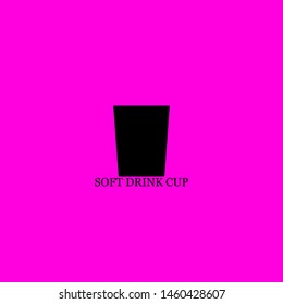 soft drink cup icon sign signifier vector