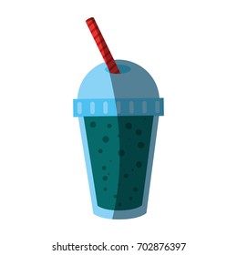 soft drink in disposable cup icon image