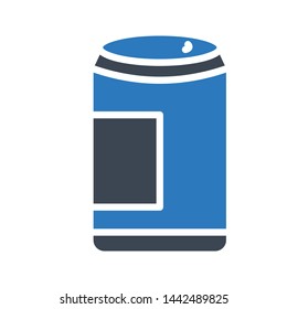 soft drink glyph color vector icon