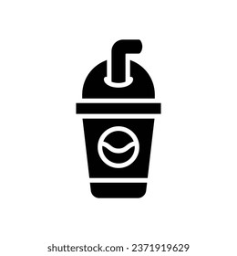 soft drink glyph icon. vector icon for your website, mobile, presentation, and logo design.