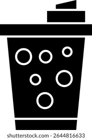 Design de ícone de vetor de glifos de refrigerantes