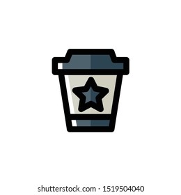 Soft Drink Icon , Beverage Logo, Cinema Symbol .