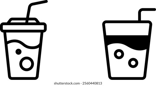 "Soft Drink Icon - Beverage Symbol for Refreshment and Enjoyment"