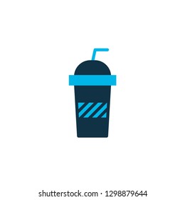 Soft drink icon colored symbol. Premium quality isolated beverage element in trendy style.