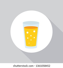 soft drink icon.  drinks sign symbol, Flat illustration of vector soda. water or soda isolated on white background