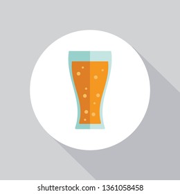 soft drink icon.  drinks sign symbol, Flat illustration of vector soda. water or soda isolated on white background