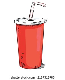soft drink icon red