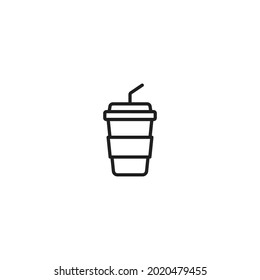 Soft drink icon, Soft drink sign vector for web site Computer and mobile app