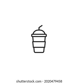 Soft drink icon, Soft drink sign vector for web site Computer and mobile app