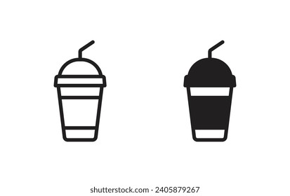 Soft drink icon, Soft drink sign vector for web site Computer and mobile app