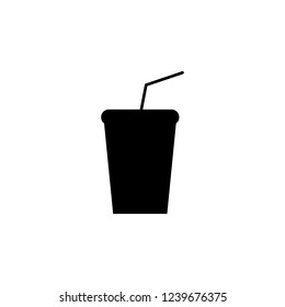 soft drink icon. Simple glyphvector of ban set for UI and UX, website or mobile application on white background