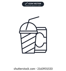 soft drink icon symbol template for graphic and web design collection logo vector illustration