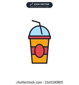 Symbol für Softdrink-Symbol-Vorlage für Grafik- und Webdesign-Kollektion, Vektorgrafik