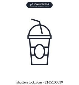 soft drink icon symbol template for graphic and web design collection logo vector illustration
