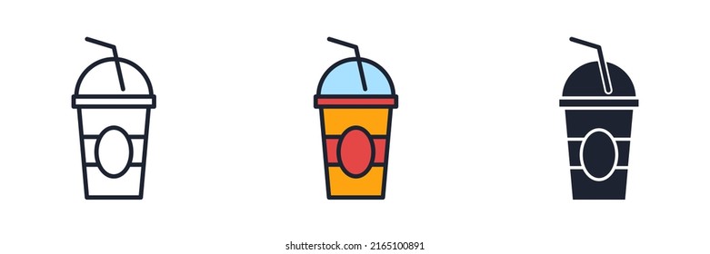 soft drink icon symbol template for graphic and web design collection logo vector illustration