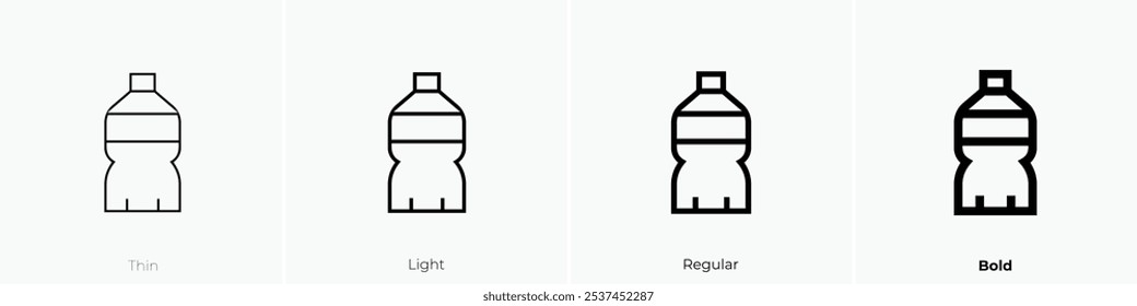 Soft drink icon. Thin, Light Regular And Bold style design isolated on white background