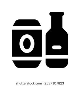 soft drink icon. vector glyph icon for your website, mobile, presentation, and logo design.