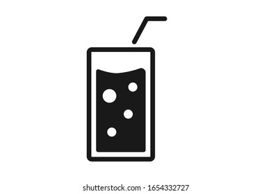 Soft drink icon vector isolate 