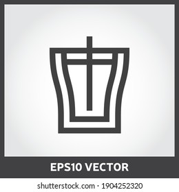 Soft Drink icon vector. Party Season icon in flat design. Eps 10 vector illustration.