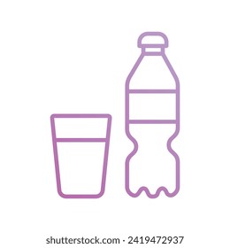 soft drink icon with white background vector stock illustration