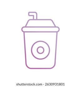 ícone de refrigerante com fundo branco vetor ilustração stock