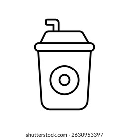 ícone de refrigerante com fundo branco vetor ilustração stock