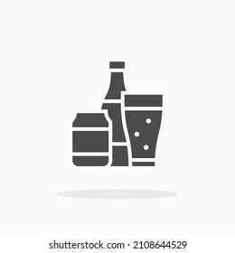 Soft drink icon. For your design, logo. Vector illustration.