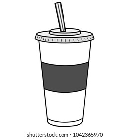 Soft Drink Illustration - A vector cartoon illustration of a Soft Drink concept.