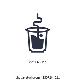 soft drink isolated icon. Simple element illustration from brazilia concept. soft drink editable logo symbol design on white background. Can be use for web and mobile.