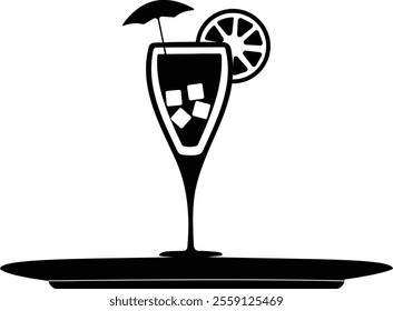 Soft drink, Juice Drink icon with ice, summer drinks, Lemon soda, cocktails drink, Drink Served in Plate