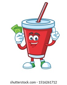 Soft Drink mascot  character vector design