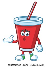 Soft Drink mascot  character vector design