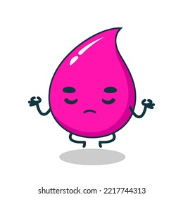 Soft Drink Mascot Liquid Strawberry Syrup Fluid Character Sticker Yoga Soda Energy Drinks Cartoon Kawaii