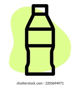 Soft drink packed in glass bottle