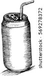 soft drink, sketch