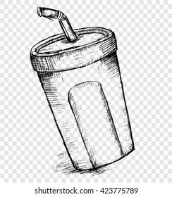 soft drink, sketch