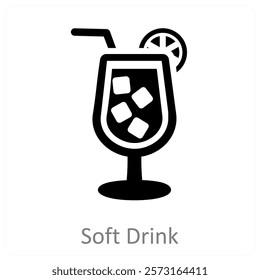 Soft Drink and soda icon concept