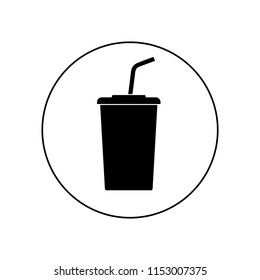 Soft drink vector icon.