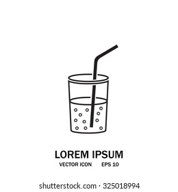 Soft drink vector icon