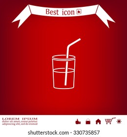 Soft drink vector icon
