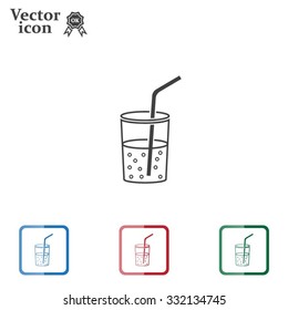 Soft drink vector icon