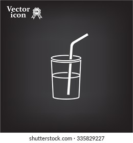 Soft drink vector icon