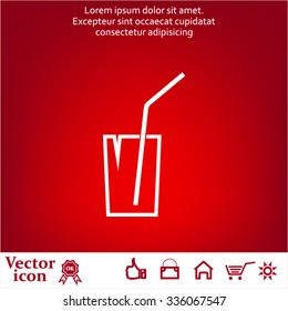 Soft drink vector icon