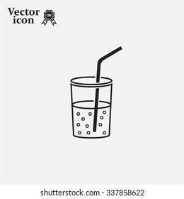 Soft drink vector icon