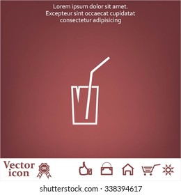 Soft drink vector icon